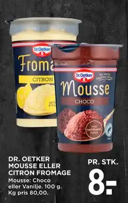 MENY DR. OETKER MOUSSE ELLER CITRON FROMAGE tilbud