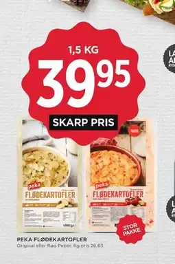 MENY PEKA FLØDEKARTOFLER tilbud