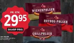 MENY GØL PØLSER tilbud