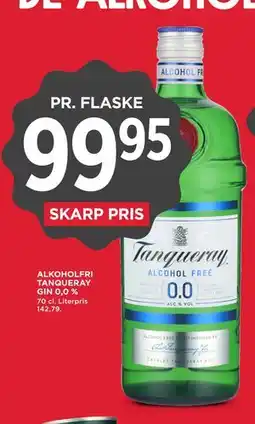 MENY ALKOHOLFRI TANQUERAY GIN 0,0 % tilbud