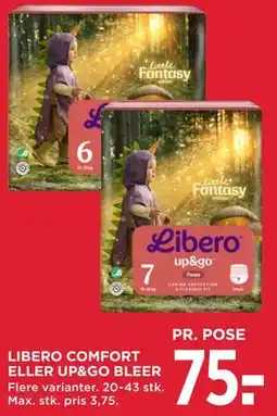MENY LIBERO COMFORT ELLER UP&GO BLEER tilbud