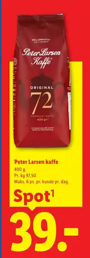 Lidl Peter Larsen kaffe tilbud