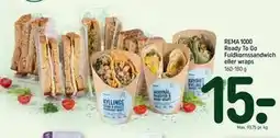 REMA 1000 REMA 1000 Ready To Go Fuldkornssandwich eller wraps tilbud