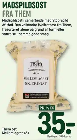 REMA 1000 Them ost Mellemlagret 45+ tilbud