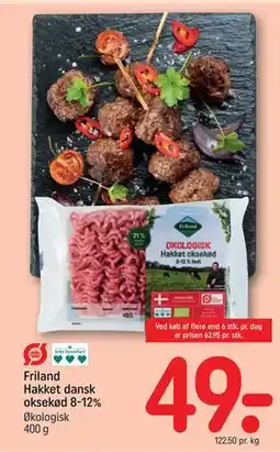 REMA 1000 Friland Hakket dansk oksekød 8-12% tilbud