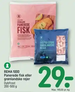 REMA 1000 REMA 1000 Panerede fisk eller grønlandske rejer tilbud