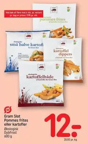 REMA 1000 Gram Slot Pommes frites eller kartofler tilbud