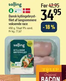 Føtex Dansk kyllingebrystfilet af langsommere voksende race tilbud