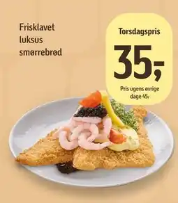 Føtex Frisklavet luksus smørrebrød tilbud