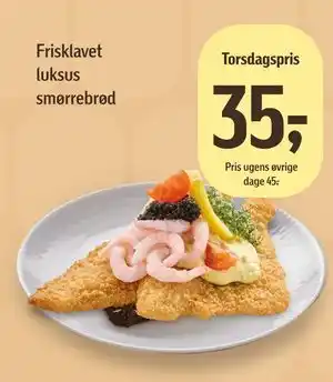 Føtex Frisklavet luksus smørrebrød tilbud
