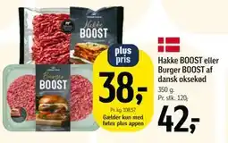 Føtex Hakke BOOST eller Burger BOOST af dansk oksekød tilbud