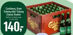 Føtex Carlsberg, Grøn Tuborg eller Tuborg Classic flasker tilbud