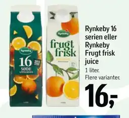 Føtex Rynkeby 16 serien eller Rynkeby Frugt frisk juice tilbud
