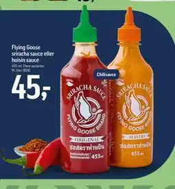 Føtex Flying Goose sriracha sauce eller hoisin sauce tilbud
