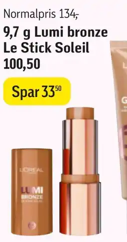 Føtex 9,7 g Lumi bronze Le Stick Soleil tilbud