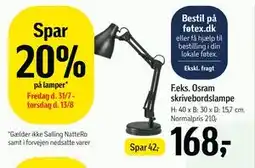 Føtex Spar 20% på lamper tilbud