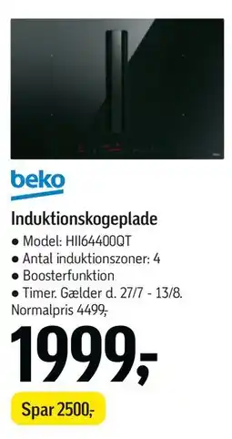 Føtex beko Induktionskogeplade tilbud