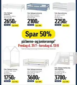 Føtex Spar 50% på børne- og juniorsenge tilbud