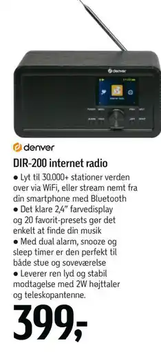 Føtex DIR-200 internet radio tilbud