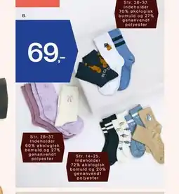 Føtex 3-pak eller 4-pak strømper til børn eller baby tilbud