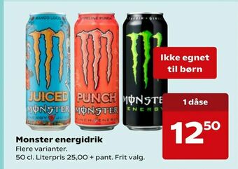 Dagli'Brugsen Monster energidrik tilbud