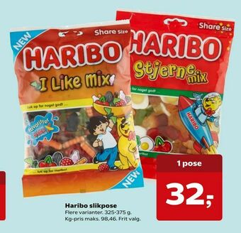Dagli'Brugsen Haribo slikpose tilbud
