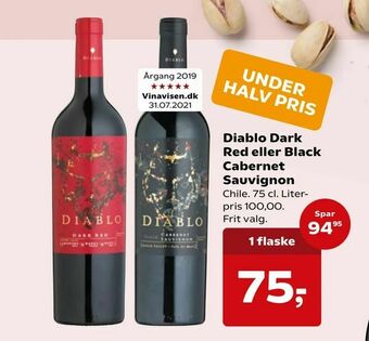Dagli'Brugsen Diablo Dark Red eller Black Cabernet Sauvignon tilbud