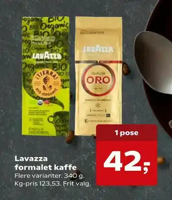 Kvickly Lavazza formalet kaffe tilbud