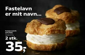 Kvickly Fastelavnsbolle med fløde tilbud
