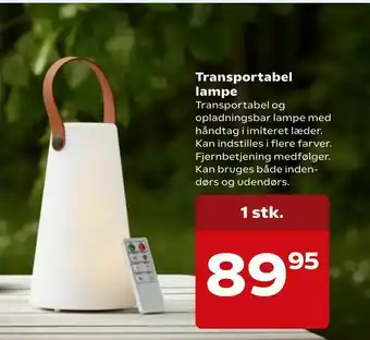 Kvickly Transportabel lampe tilbud