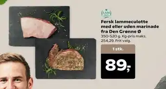 Kvickly Fersk lammeculotte med eller uden marinade fra Den Grønne Ø tilbud