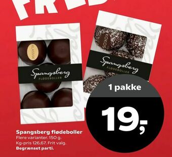 Kvickly Spangsberg flødeboller tilbud