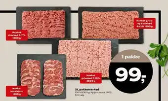 Kvickly XL pakkemarked tilbud