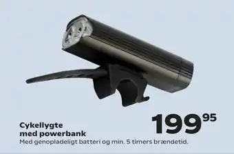 Cykellygte med powerbank