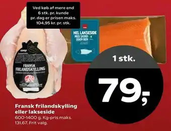 Fransk frilandskylling eller lakseside