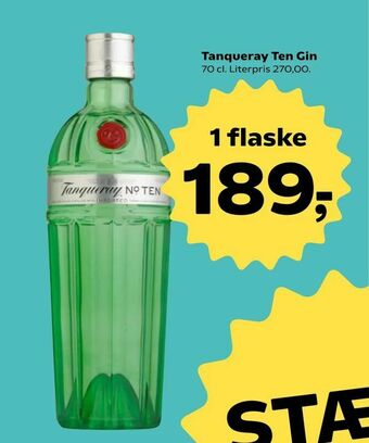 SuperBrugsen Tanqueray Ten Gin tilbud