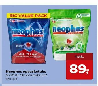 SuperBrugsen Neophos opvasketabs tilbud