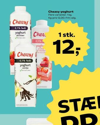 SuperBrugsen Cheasy yoghurt tilbud