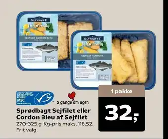 Sprødbagt Sejfilet eller Cordon Bleu af Sejfilet