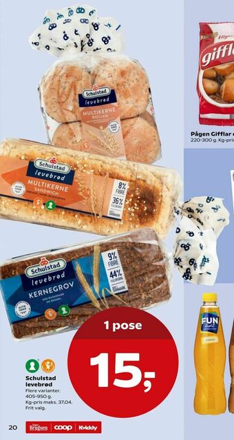SuperBrugsen Schulstad levebrød tilbud