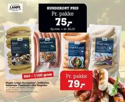 Poetzsch Padborg Slagter Lampe pølser tilbud