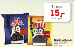 Poetzsch Padborg Pingvin saltlakrids (Blue Jeans eller Polet) tilbud