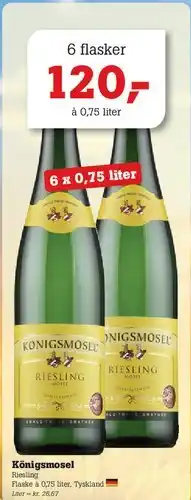Poetzsch Padborg Königsmosel Riesling tilbud