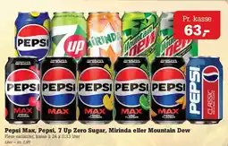 Poetzsch Padborg Pepsi, Pepsi Max, 7 Up Zero Sugar, Mirinda eller Mountain Dew tilbud