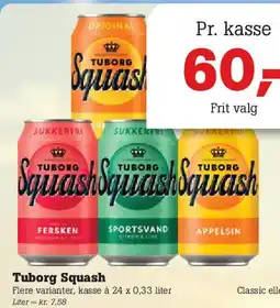 Poetzsch Padborg Tuborg Squash tilbud