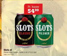 Poetzsch Padborg Slots øl (Pilsner eller Classic) tilbud