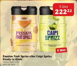 Poetzsch Padborg Passion Fruit Sprizz / Caipi Sprizz Ready to drink tilbud