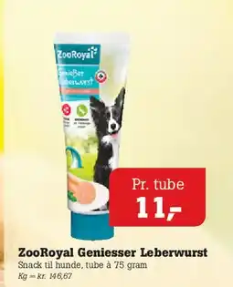 Poetzsch Padborg ZooRoyal Genieser Leberwurst tilbud