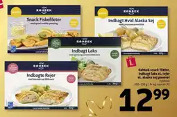 Løvbjerg Rahbek snack fileter, indbagt laks el. rejer el. alaska sej paneret tilbud