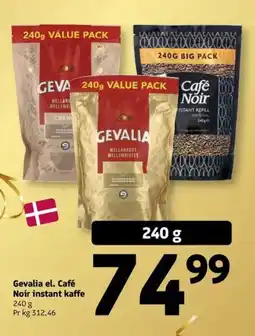 Løvbjerg Gevalia el. Café Noir instant kaffe tilbud